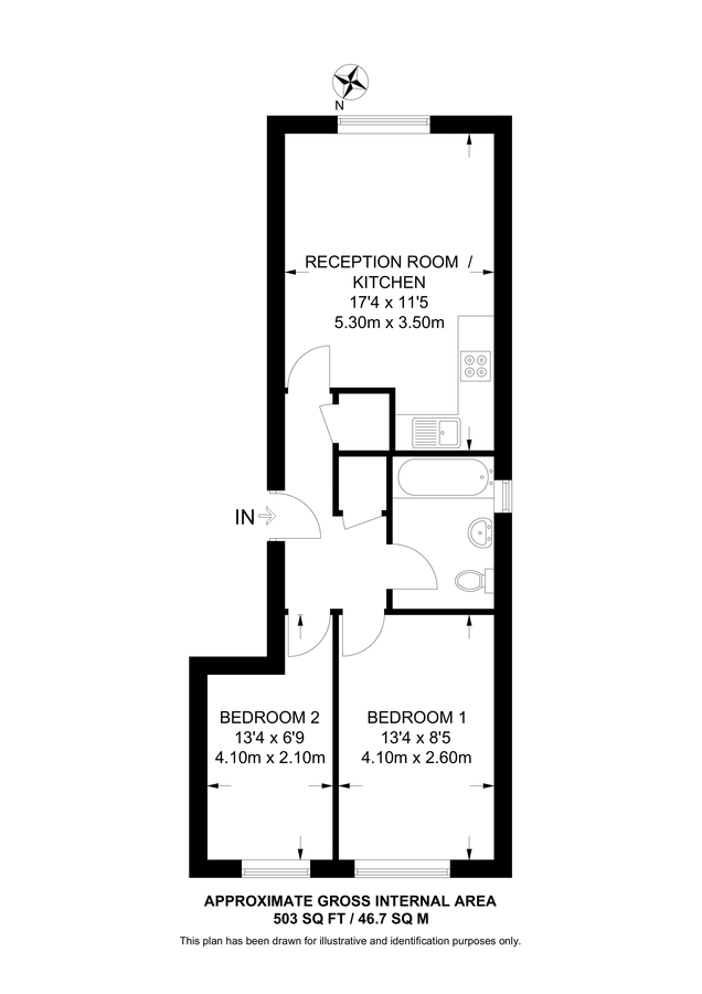 Квартира в Лондоне, Великобритания, 47 м² - фото 9