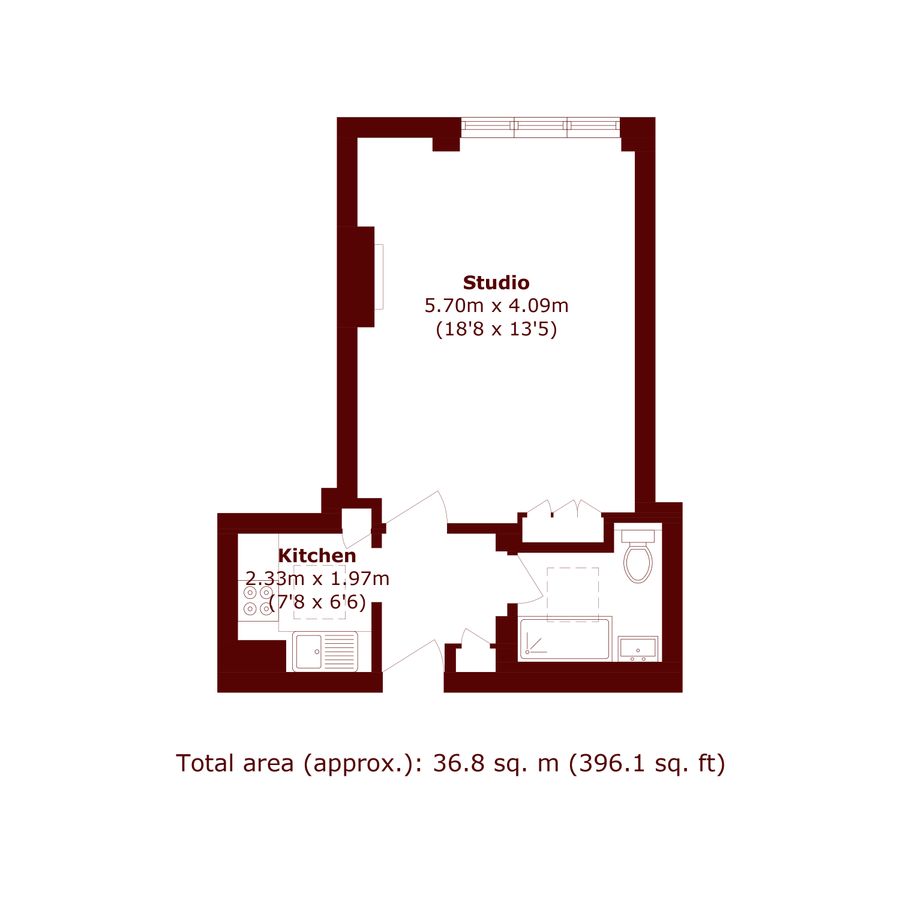 Квартира в Лондоне, Великобритания, 37 м² - фото 9