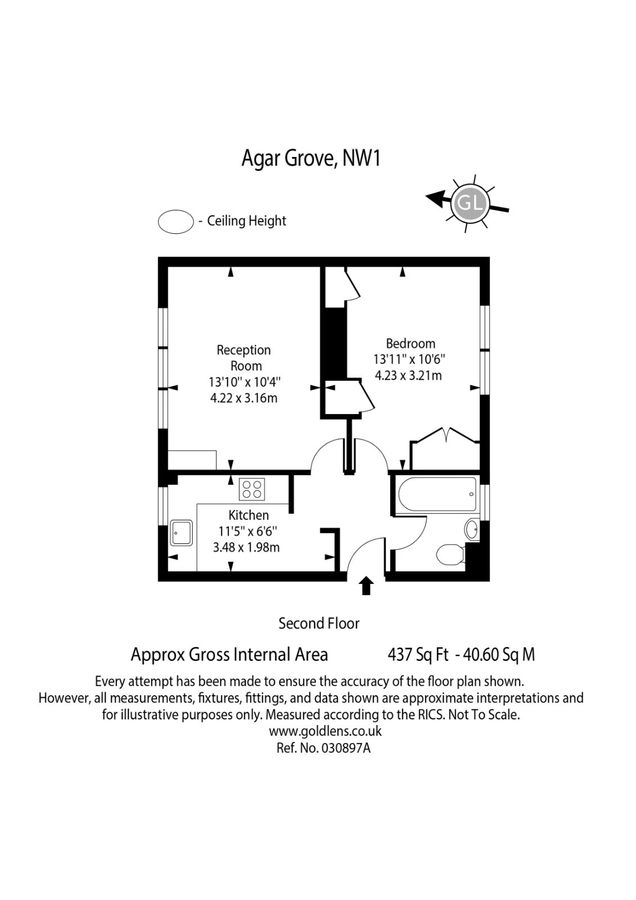 Квартира в Лондоне, Великобритания, 41 м² - фото 9