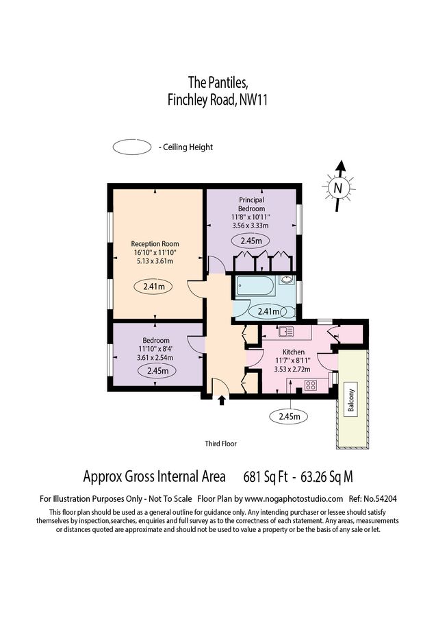 Квартира в Лондоне, Великобритания, 63 м² - фото 9