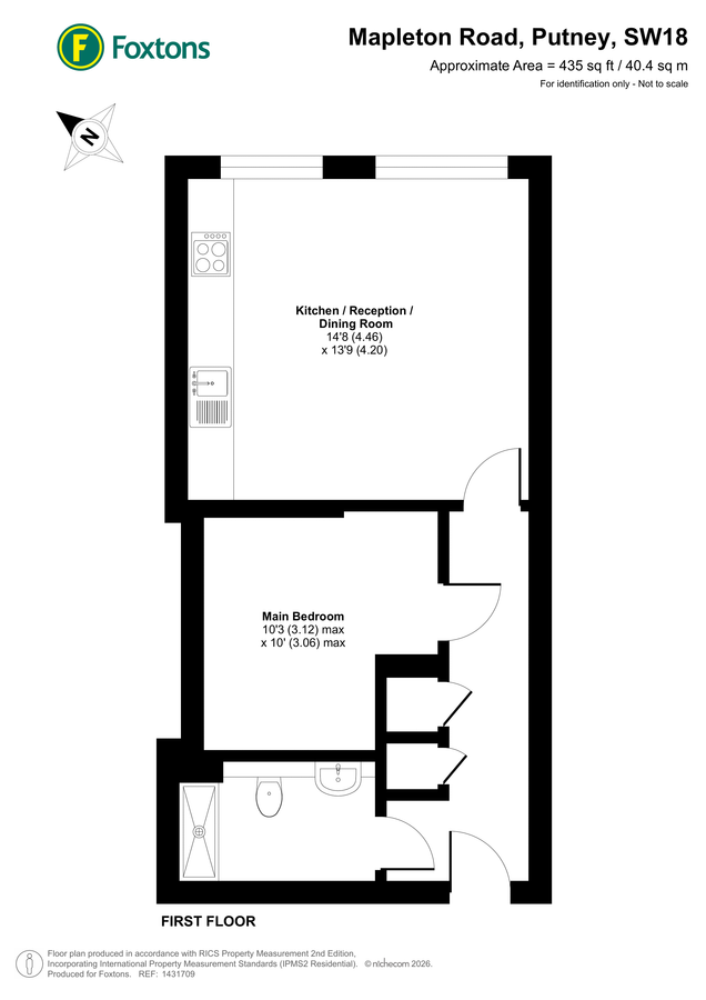 Квартира в Лондоне, Великобритания, 40 м² - фото 9