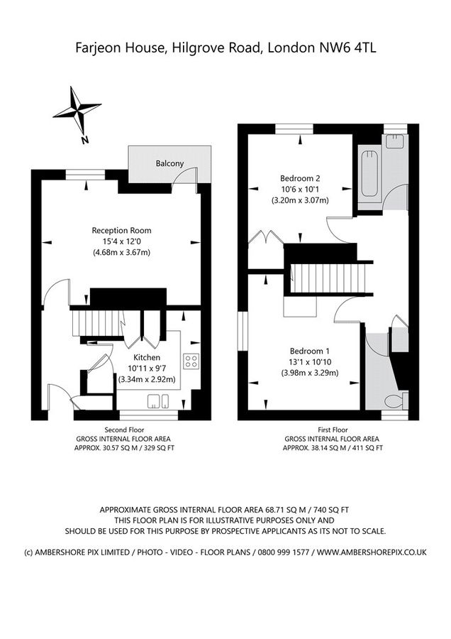 Квартира в Лондоне, Великобритания, 69 м² - фото 10