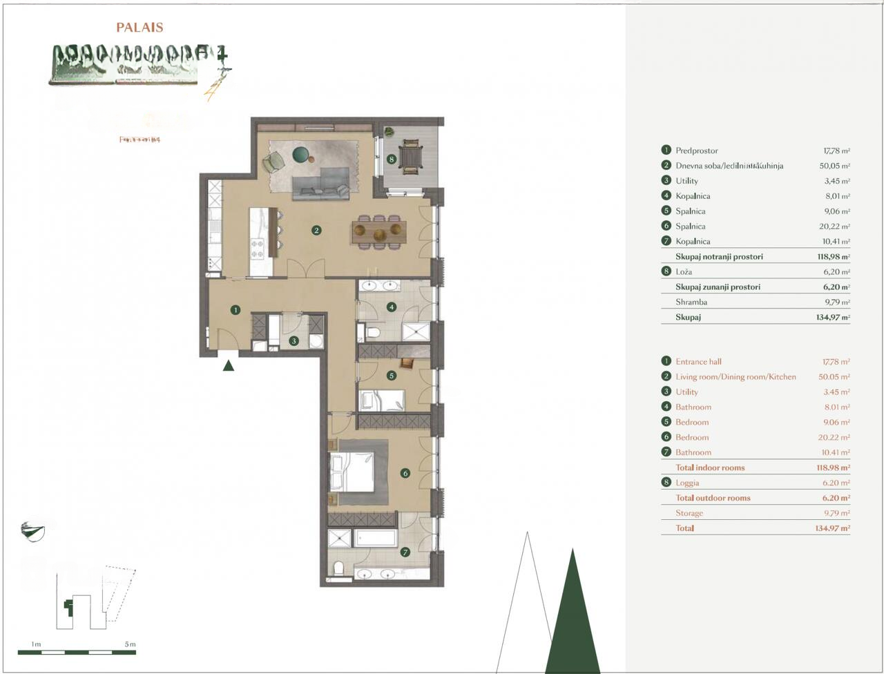 Квартира в Любляне, Словения, 135 м² - фото 10