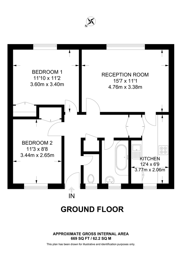 Квартира в Лондоне, Великобритания, 62 м² - фото 10
