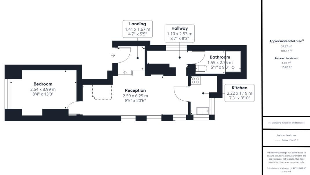 Квартира в Лондоне, Великобритания, 37 м² - фото 10