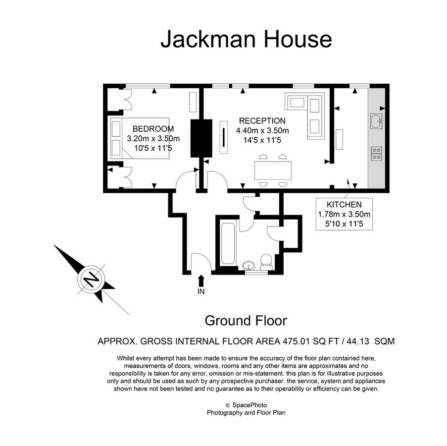 Квартира в Лондоне, Великобритания, 44 м² - фото 10
