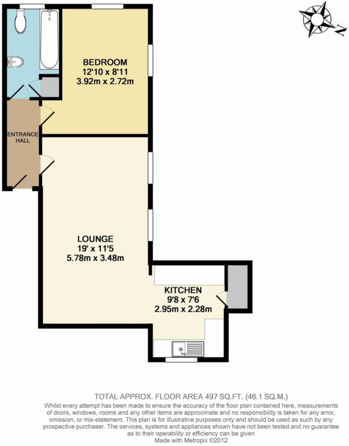 Квартира в Лондоне, Великобритания, 46 м² - фото 10