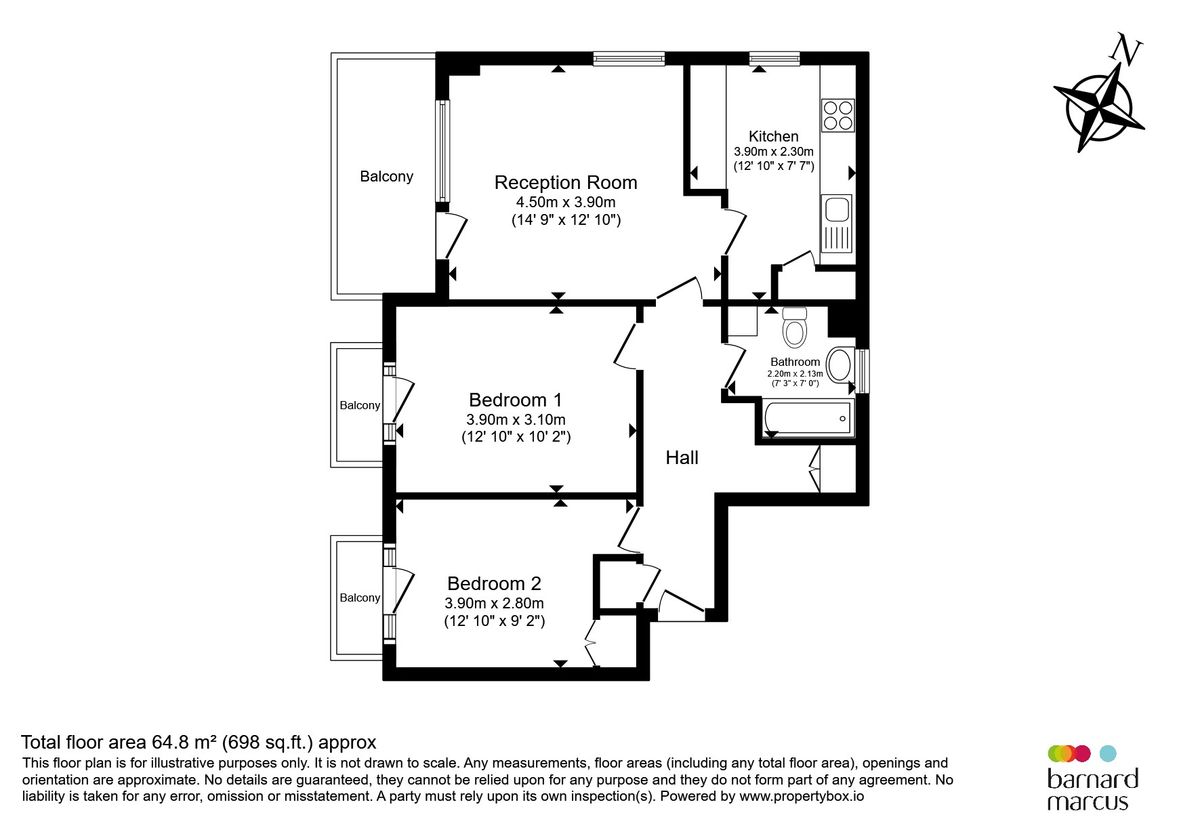 Квартира в Лондоне, Великобритания, 65 м² - фото 10