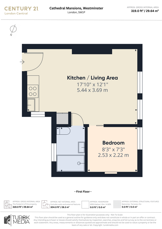 Квартира в Лондоне, Великобритания, 30 м² - фото 10