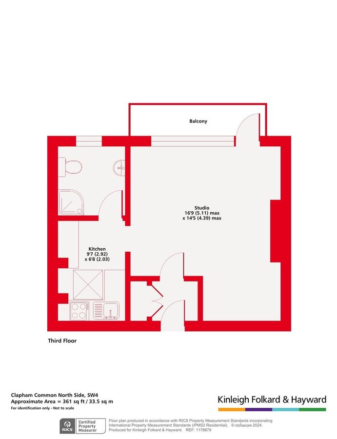 Квартира в Лондоне, Великобритания, 34 м² - фото 10