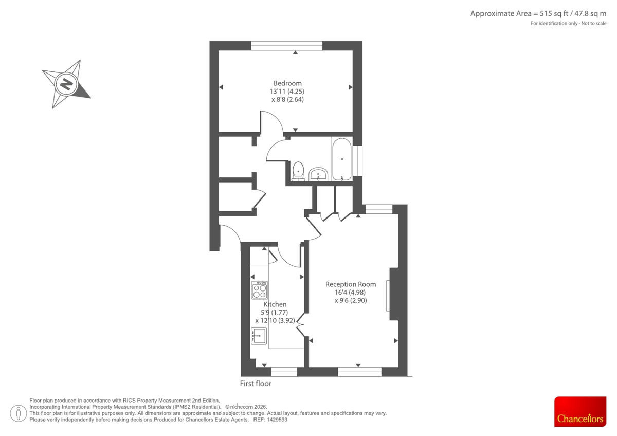 Квартира в Лондоне, Великобритания, 48 м² - фото 11