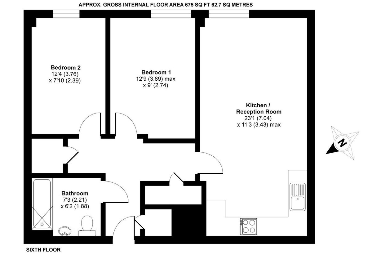 Квартира в Лондоне, Великобритания, 63 м² - фото 11