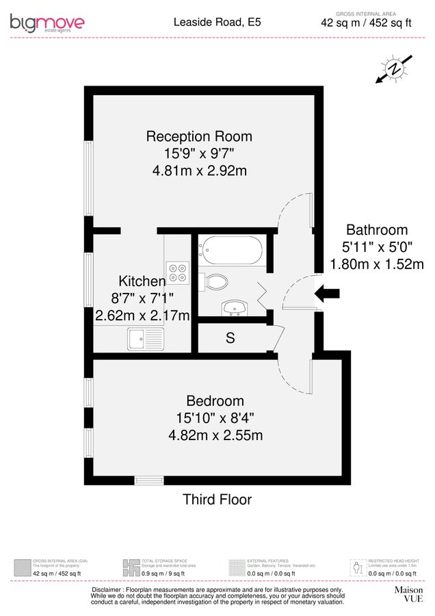 Квартира в Лондоне, Великобритания, 42 м² - фото 11