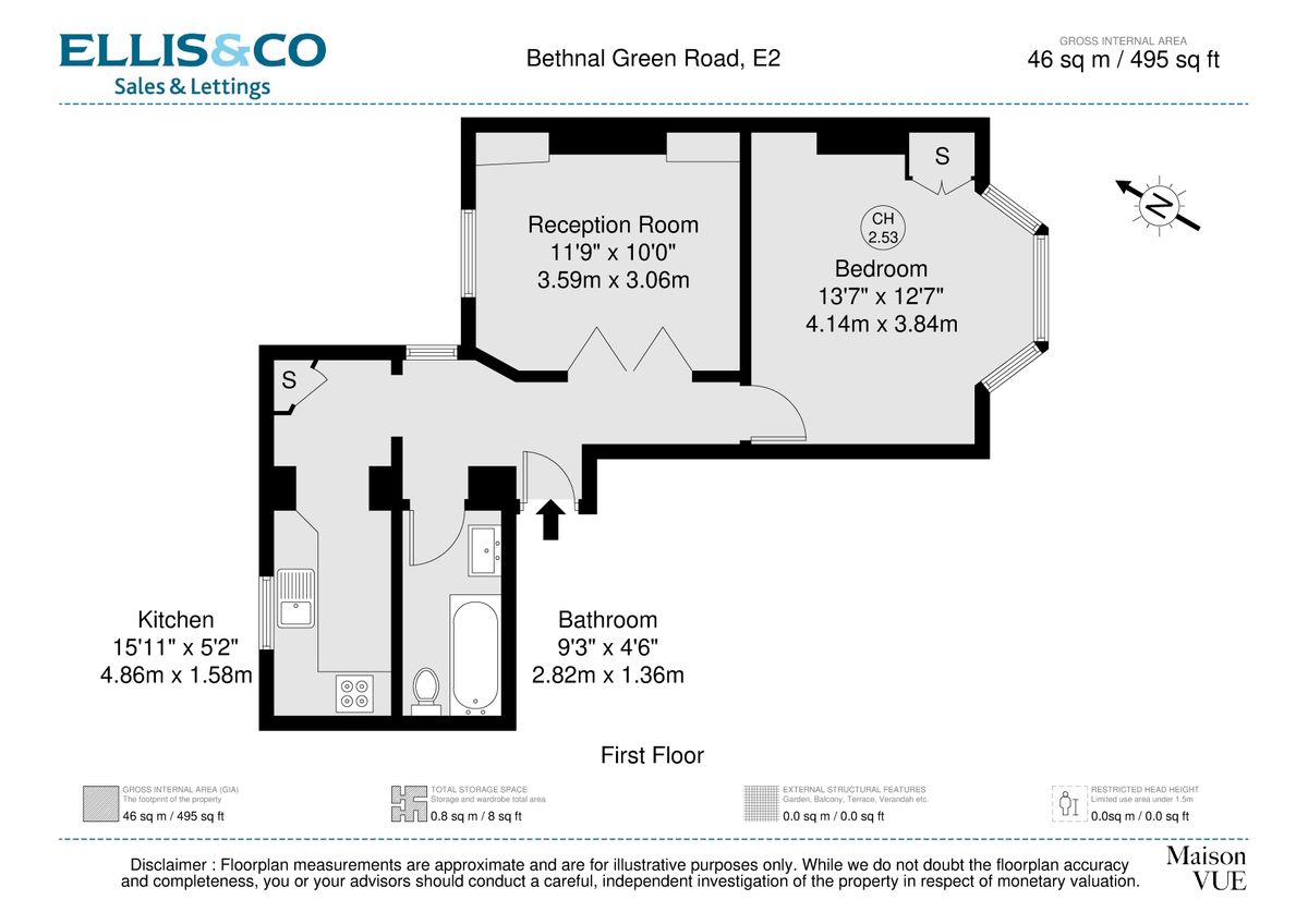 Квартира в Лондоне, Великобритания, 46 м² - фото 11