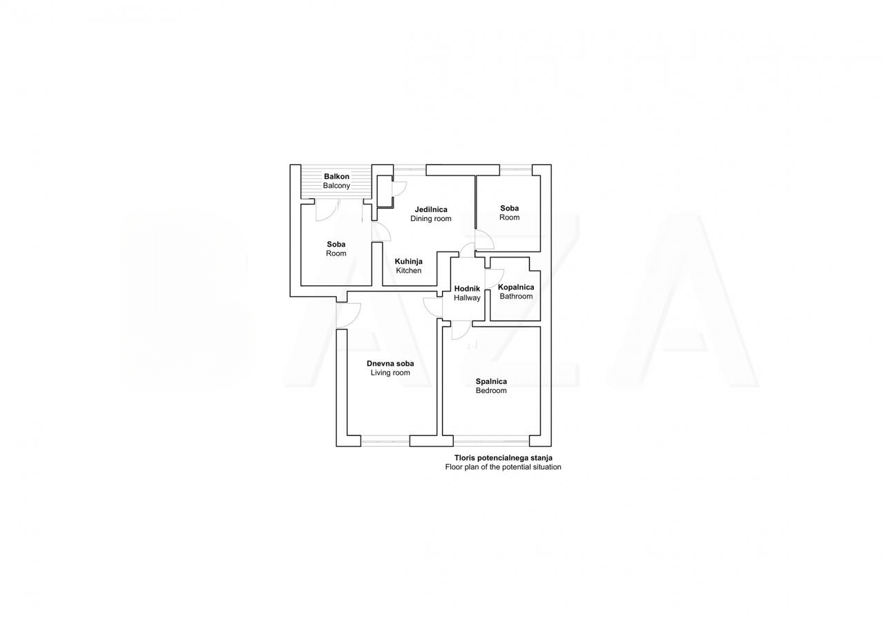 Квартира в Любляне, Словения, 77 м² - фото 12