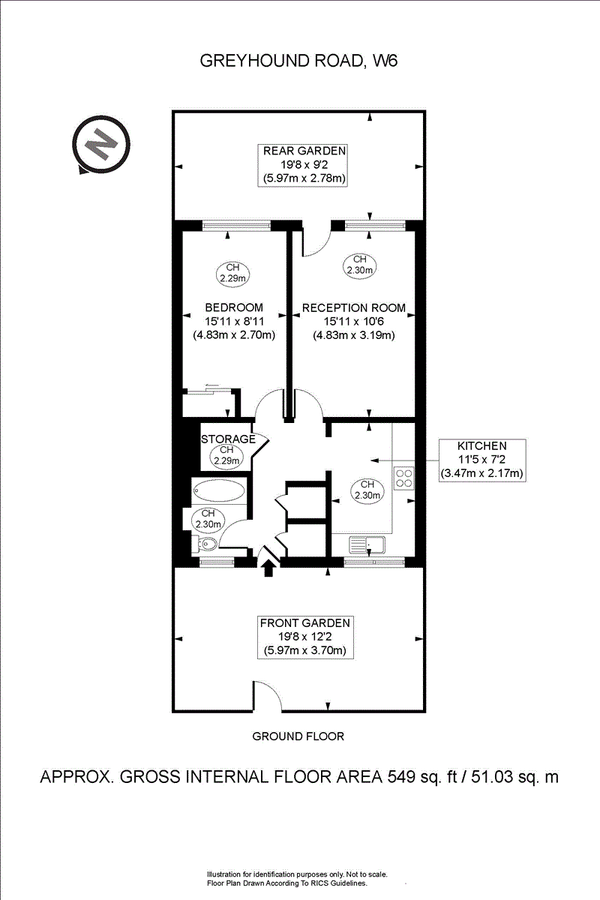 Квартира в Лондоне, Великобритания, 51 м² - фото 12