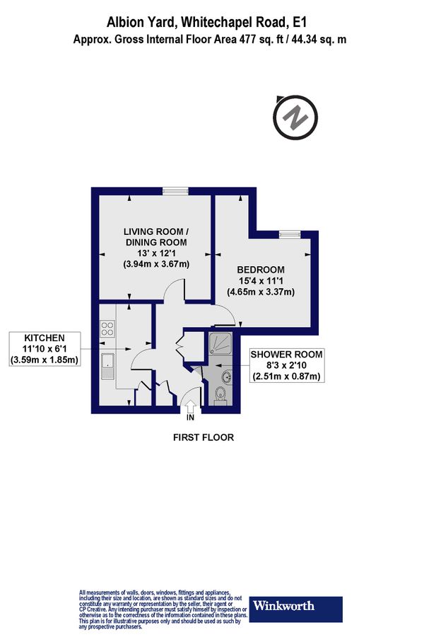 Квартира в Лондоне, Великобритания, 44 м² - фото 13