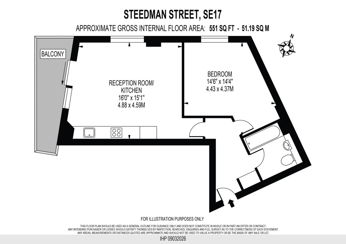 Квартира в Лондоне, Великобритания, 51 м² - фото 13