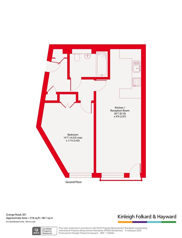 Квартира в Лондоне, Великобритания, 48 м² - фото 13