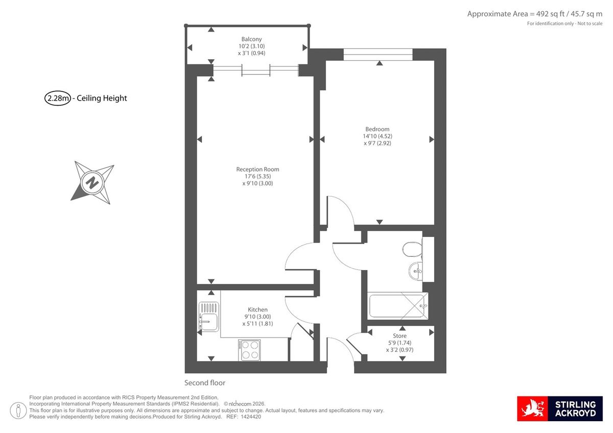 Квартира в Лондоне, Великобритания, 46 м² - фото 13