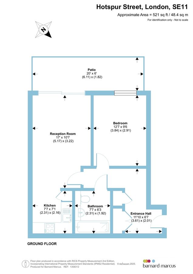 Квартира в Лондоне, Великобритания, 48 м² - фото 14