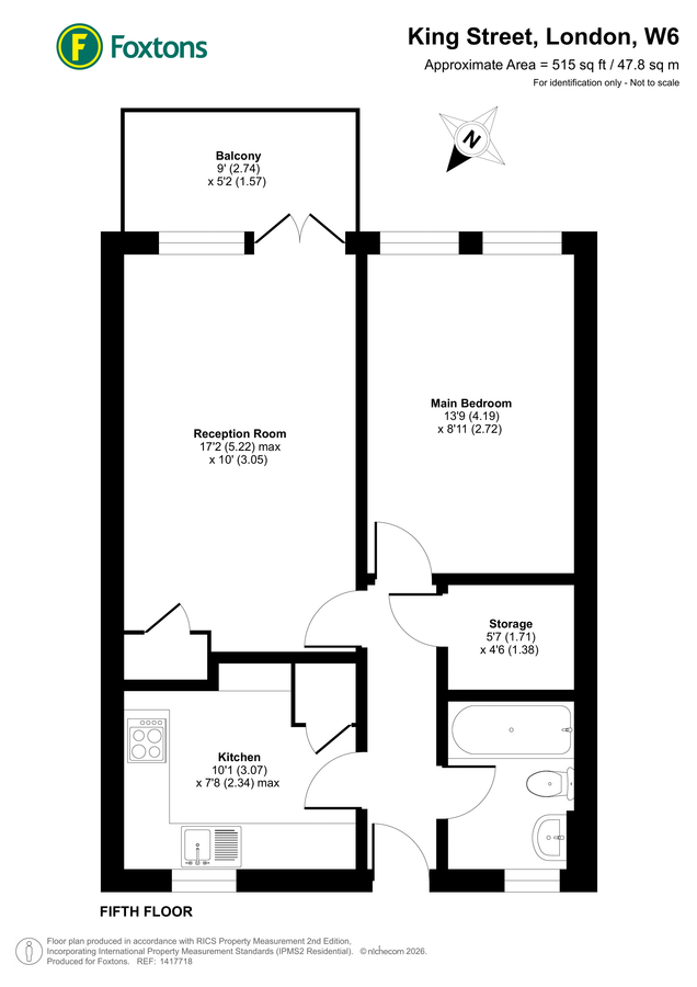 Квартира в Лондоне, Великобритания, 48 м² - фото 14