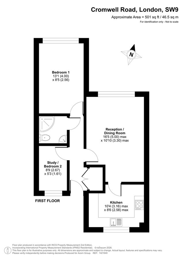 Квартира в Лондоне, Великобритания, 47 м² - фото 14