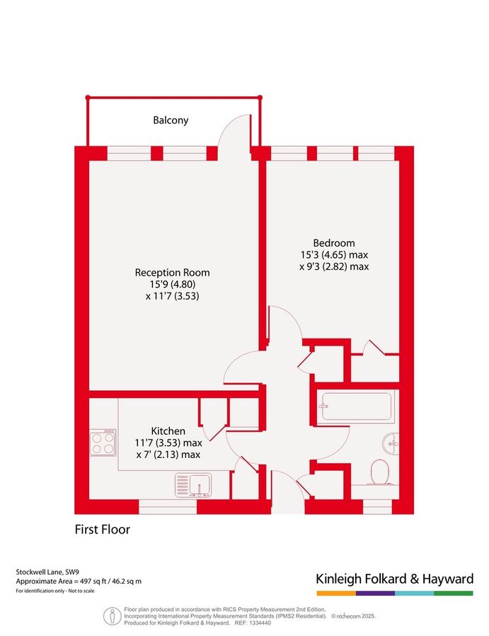 Квартира в Лондоне, Великобритания, 46 м² - фото 14