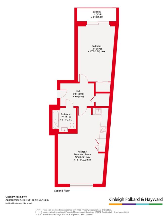Квартира в Лондоне, Великобритания, 57 м² - фото 15
