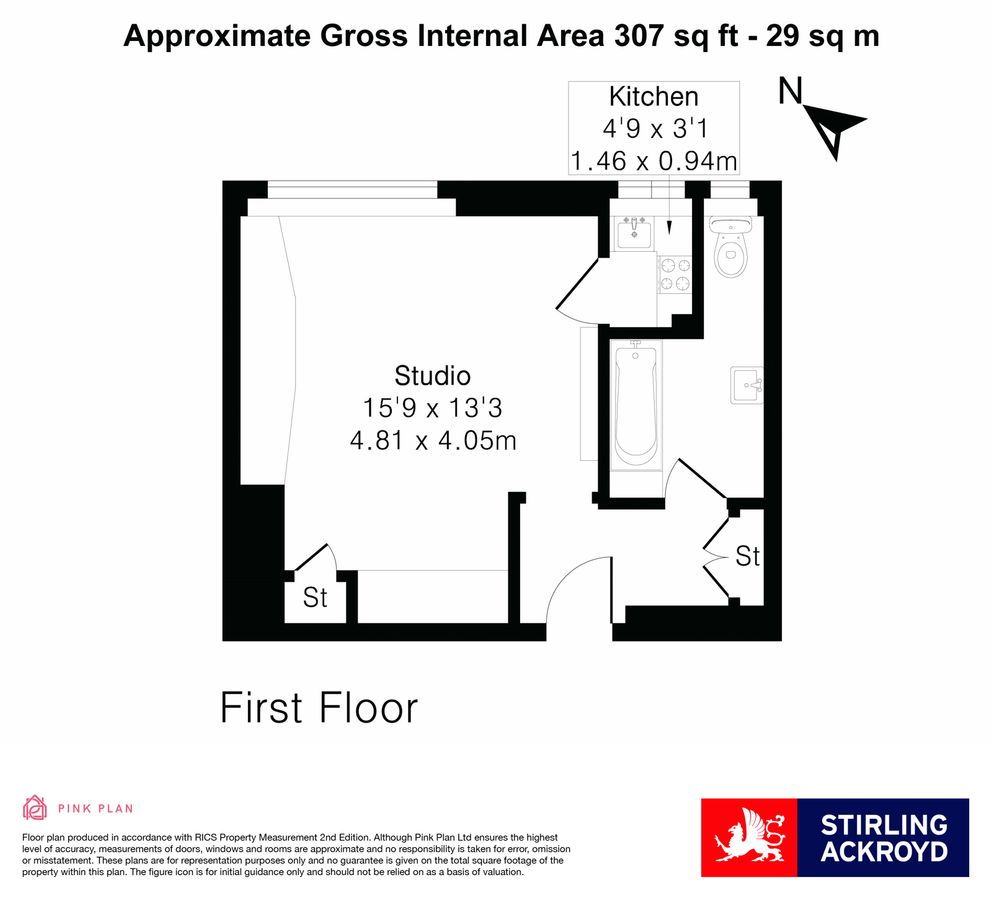Квартира в Лондоне, Великобритания, 29 м² - фото 15
