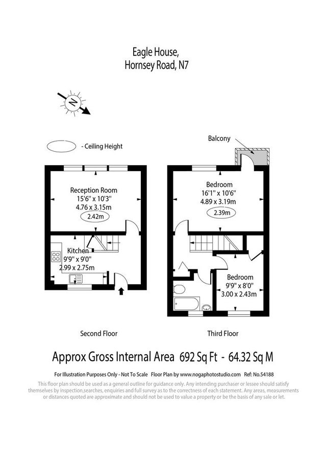 Квартира в Лондоне, Великобритания, 64 м² - фото 16