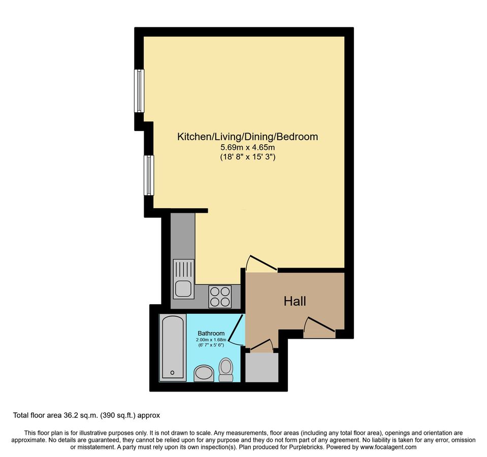 Квартира в Лондоне, Великобритания, 36 м² - фото 18