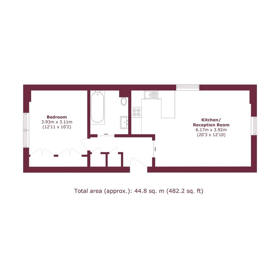 Квартира в Лондоне, Великобритания, 45 м² - фото 19