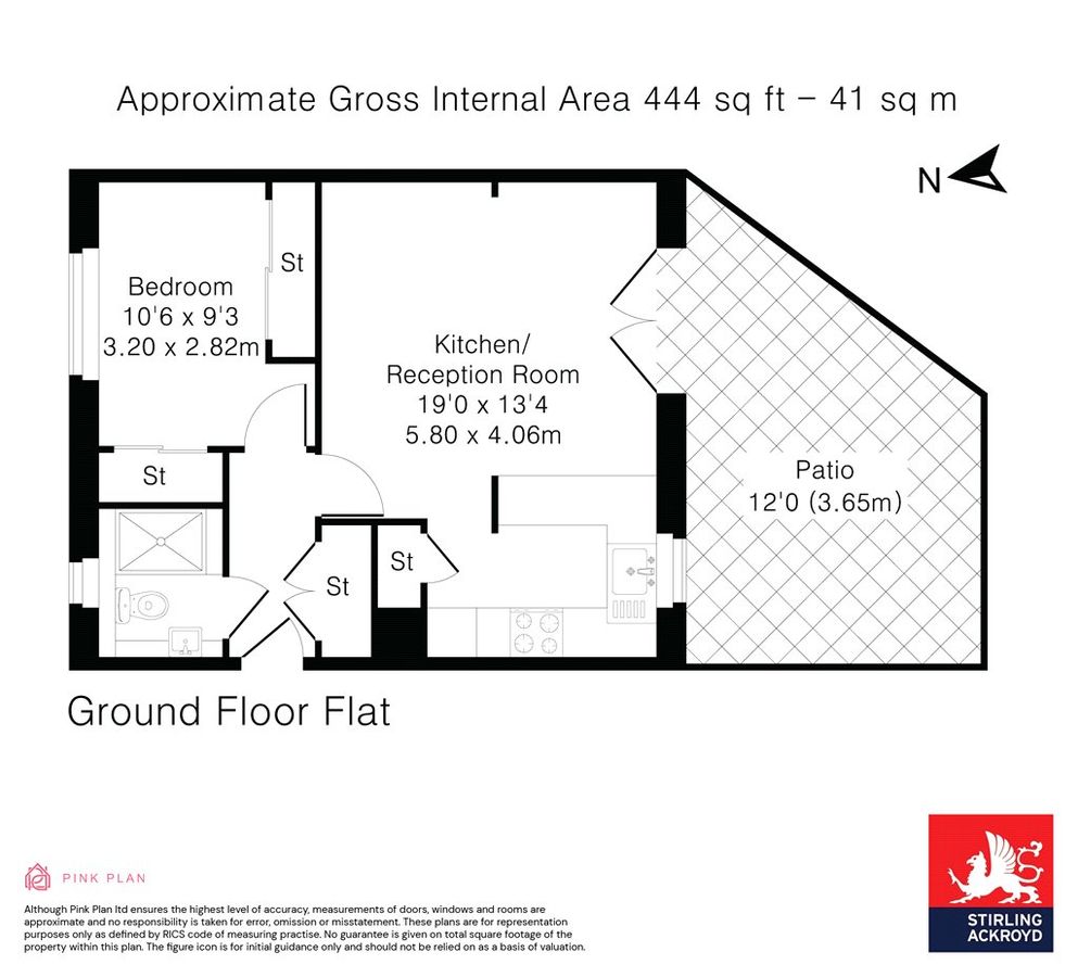 Квартира в Лондоне, Великобритания, 41 м² - фото 19