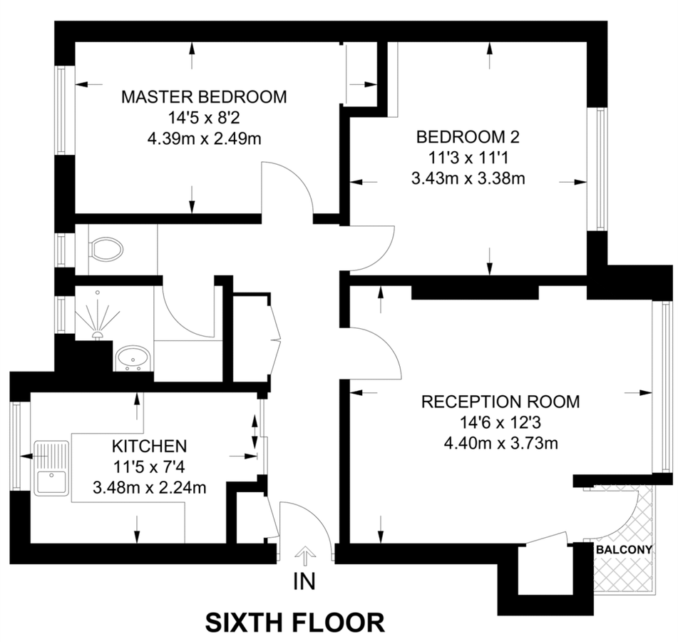 Квартира в Лондоне, Великобритания, 51 м² - фото 19