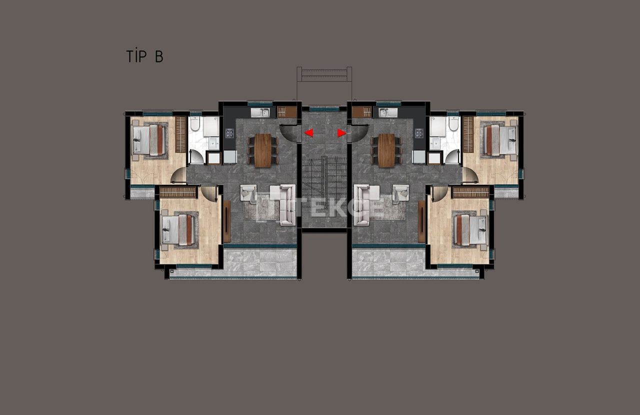 Пентхаус в Кирении, Кипр, 84 м² - фото 19