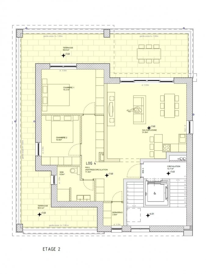Квартира в Люксембурге, Люксембург, 78 м² - фото 2
