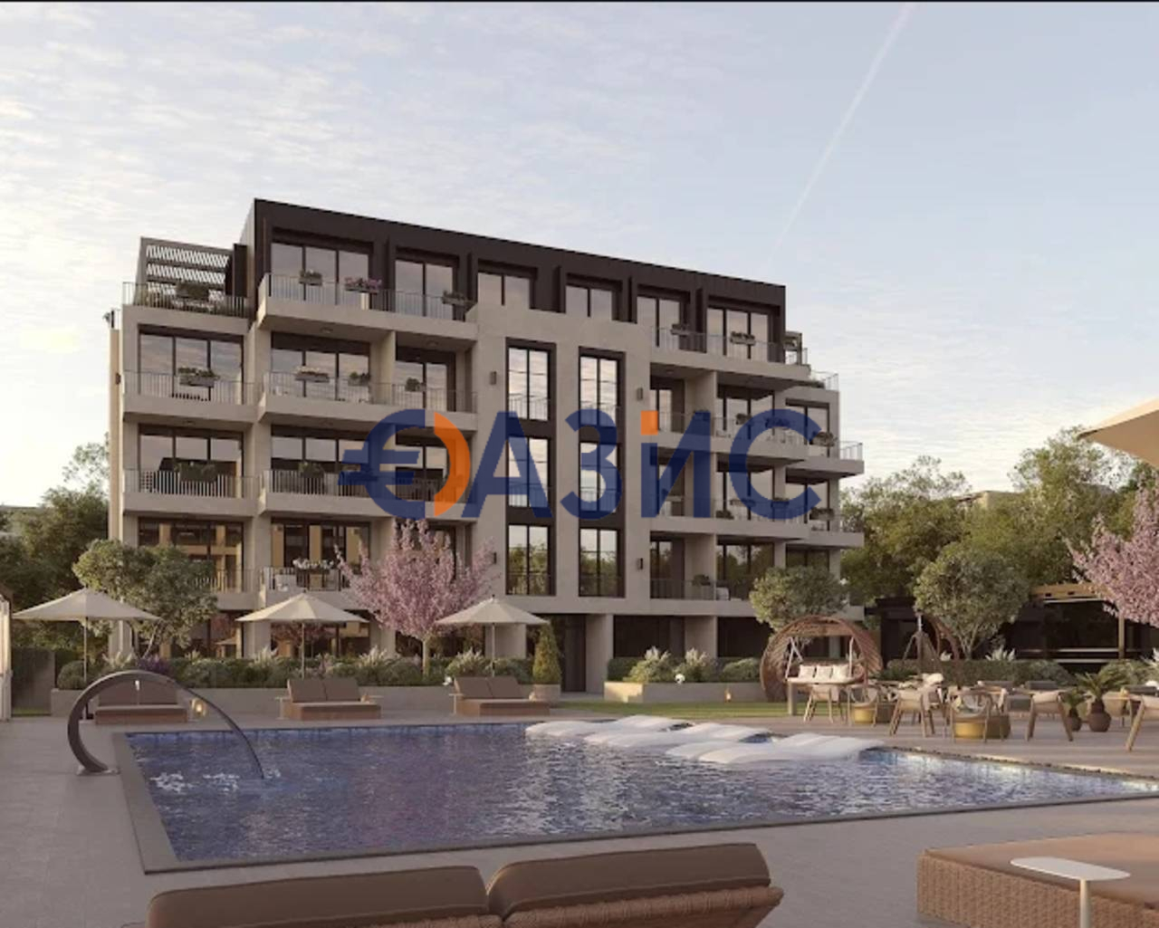 Апартаменты на Солнечном берегу, Болгария, 35.8 м² - фото 1