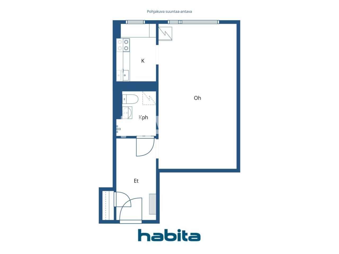 Апартаменты в Хельсинки, Финляндия, 31 м² - фото 2