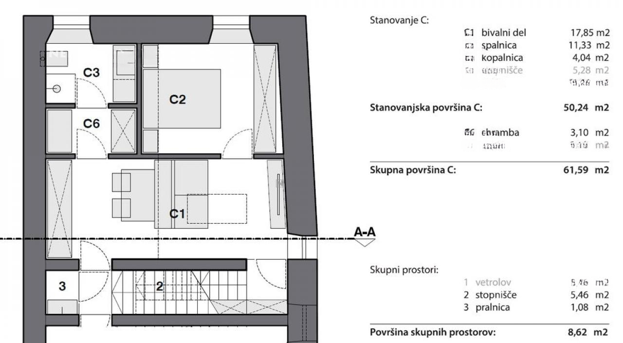 Квартира в Копере, Словения, 74 м² - фото 13