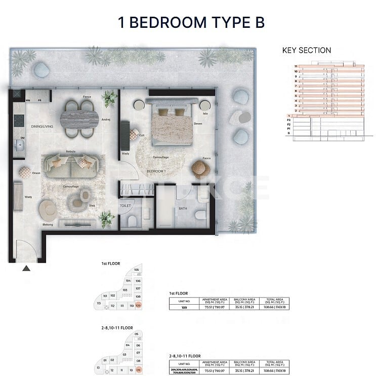 Апартаменты Джебель-Али Вилладж, ОАЭ, 184 м² - фото 15
