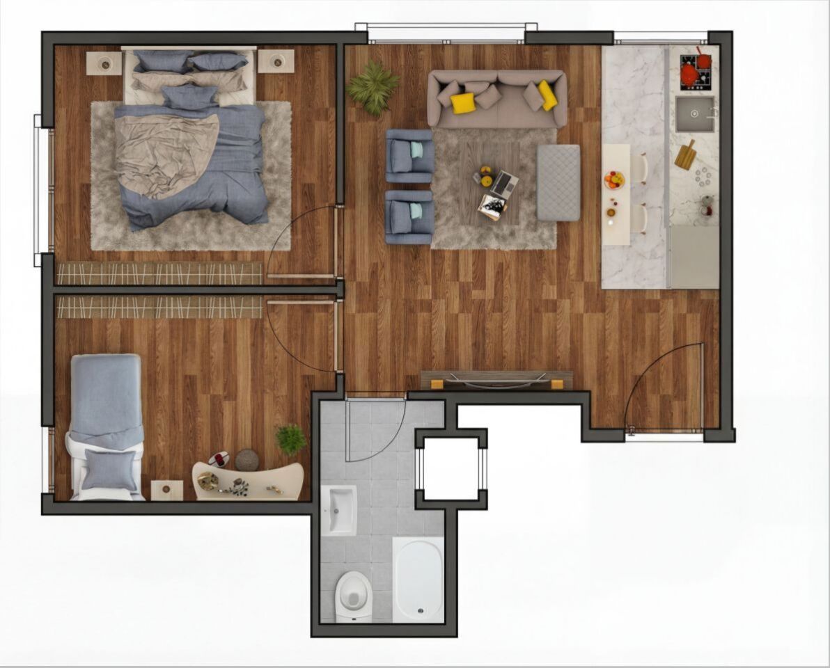 Квартира в Стамбуле, Турция, 70 м² - фото 2