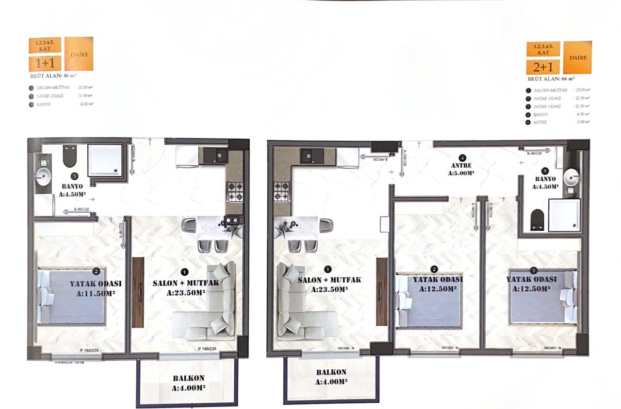 Квартира в Анталии, Турция, 40 м² - фото 2