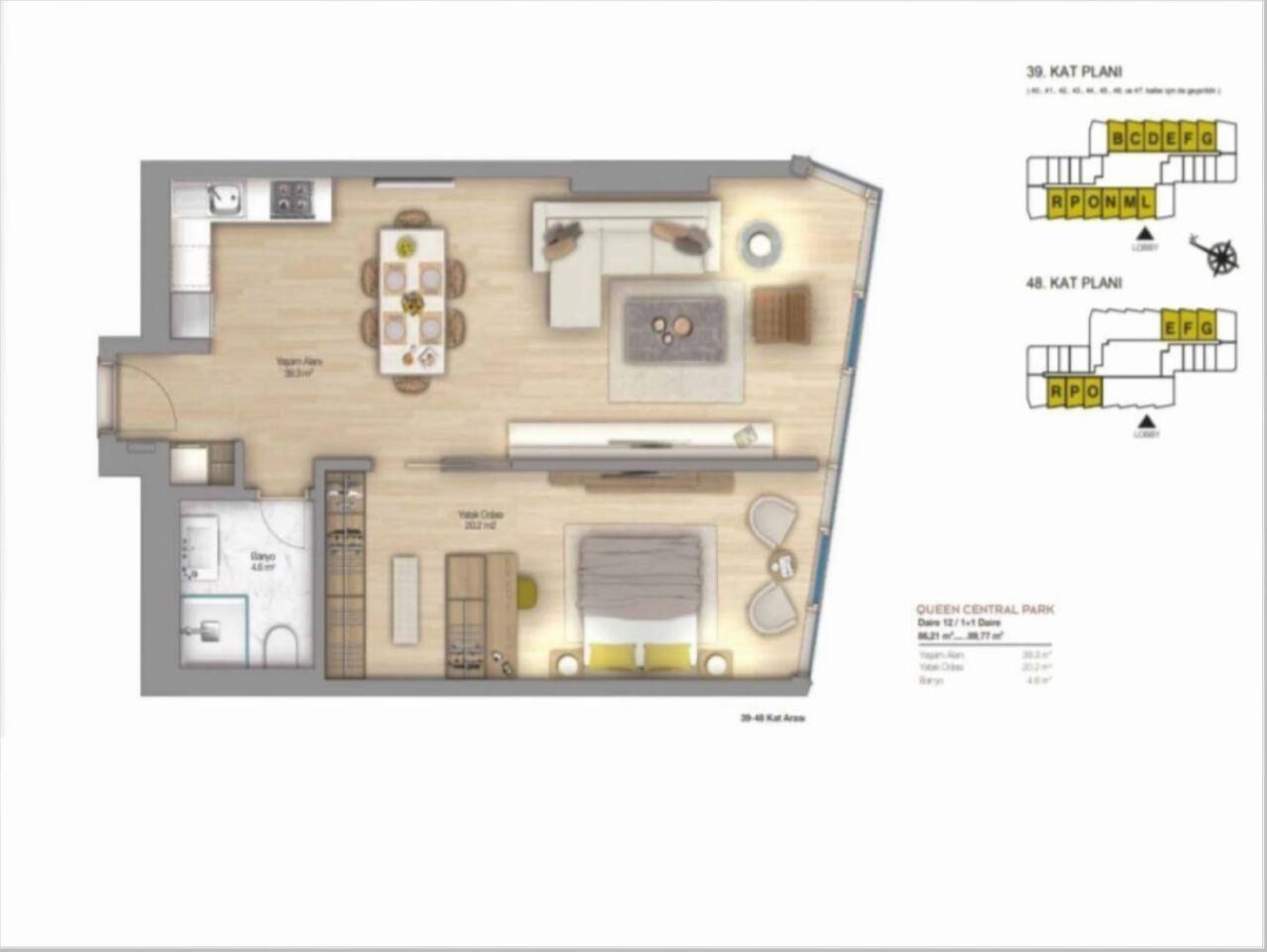 Квартира в Стамбуле, Турция, 87 м² - фото 3