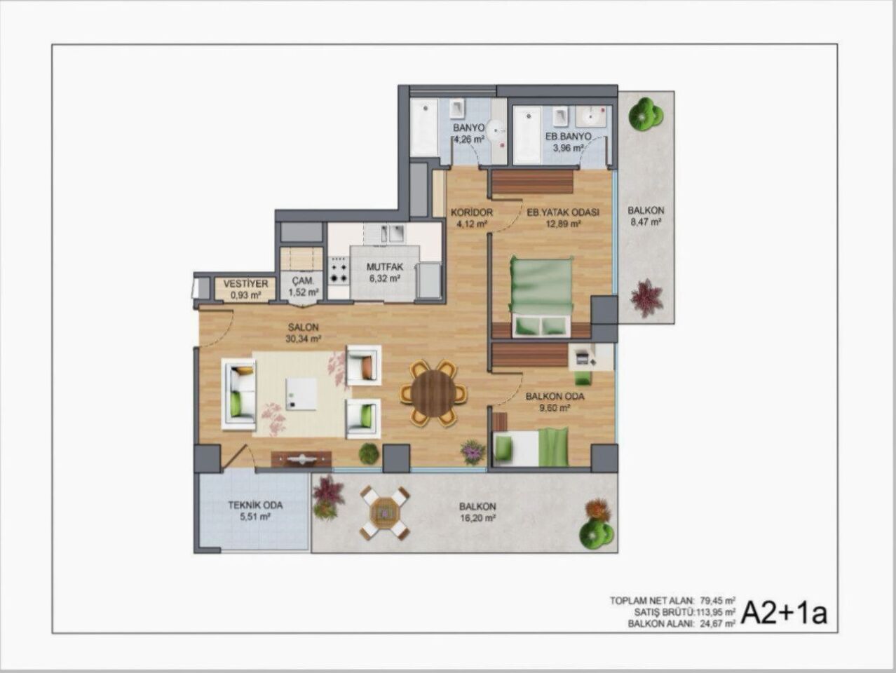 Квартира в Стамбуле, Турция, 129 м² - фото 3