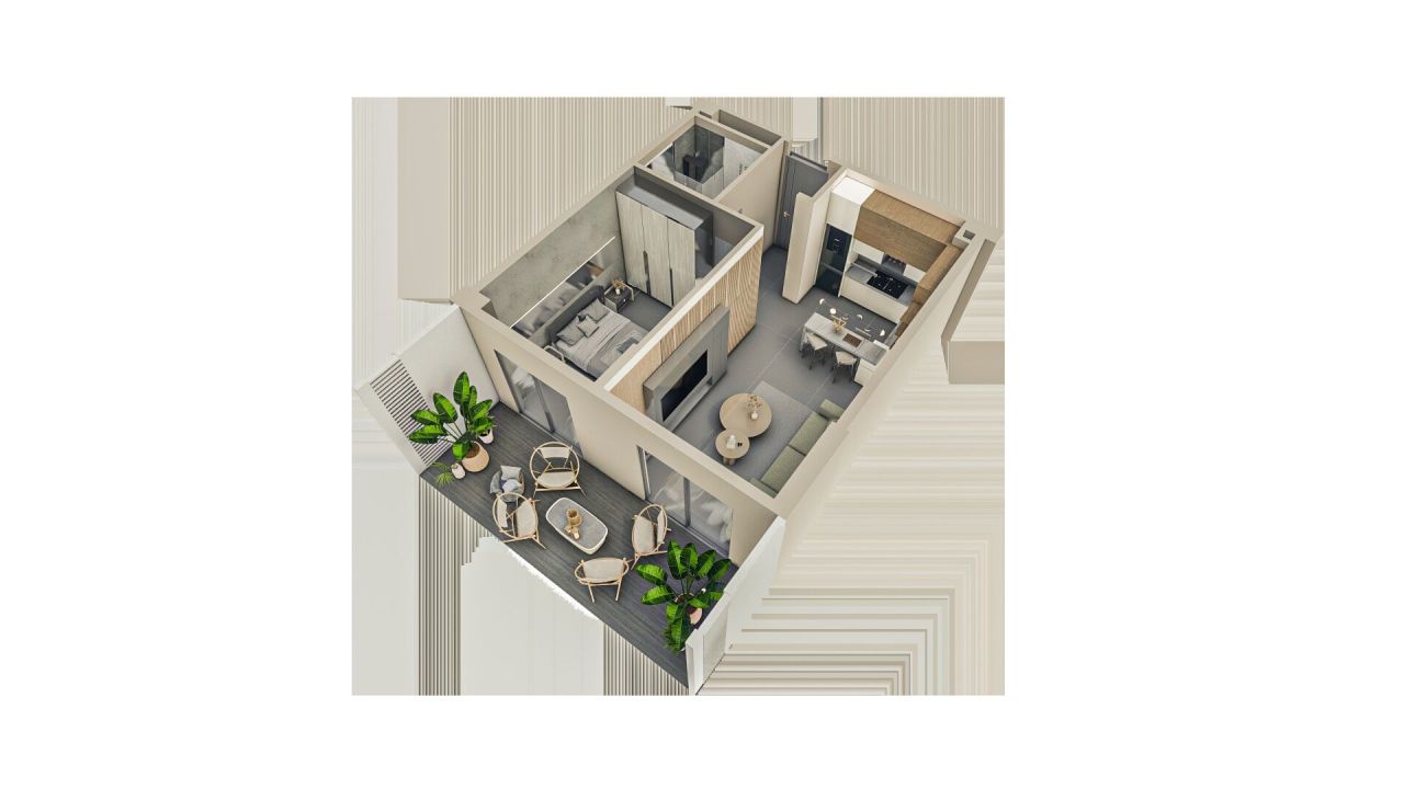 Квартира в Анталии, Турция, 52 м² - фото 4