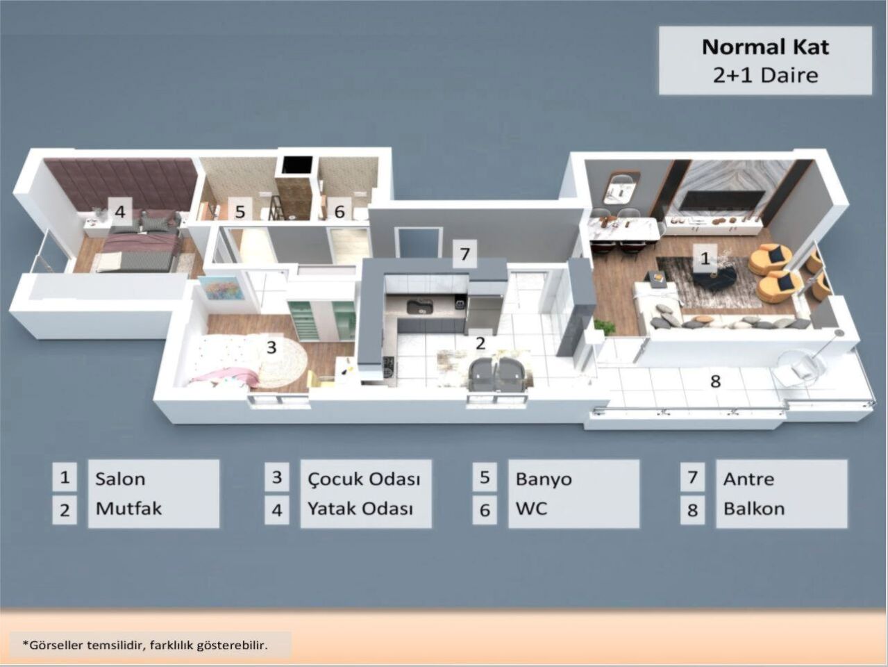 Квартира в Анталии, Турция, 97 м² - фото 4