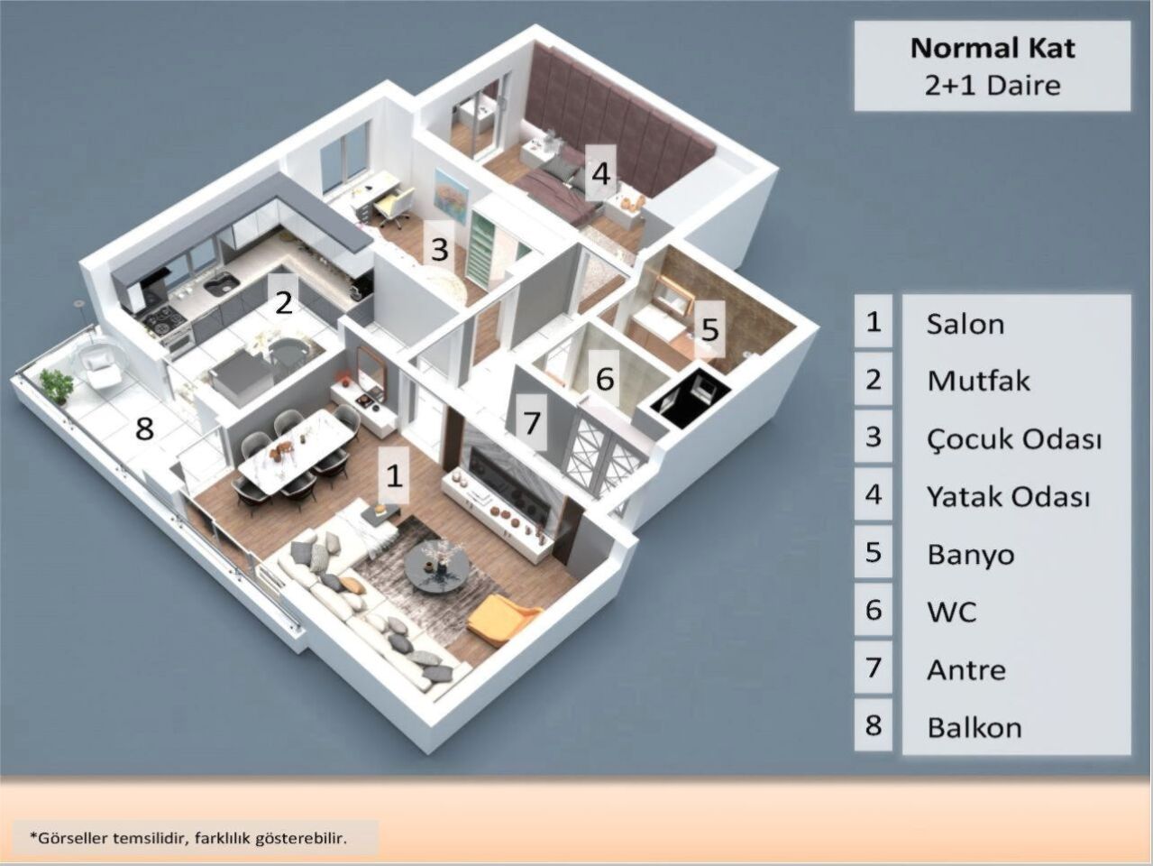Квартира в Анталии, Турция, 97 м² - фото 5