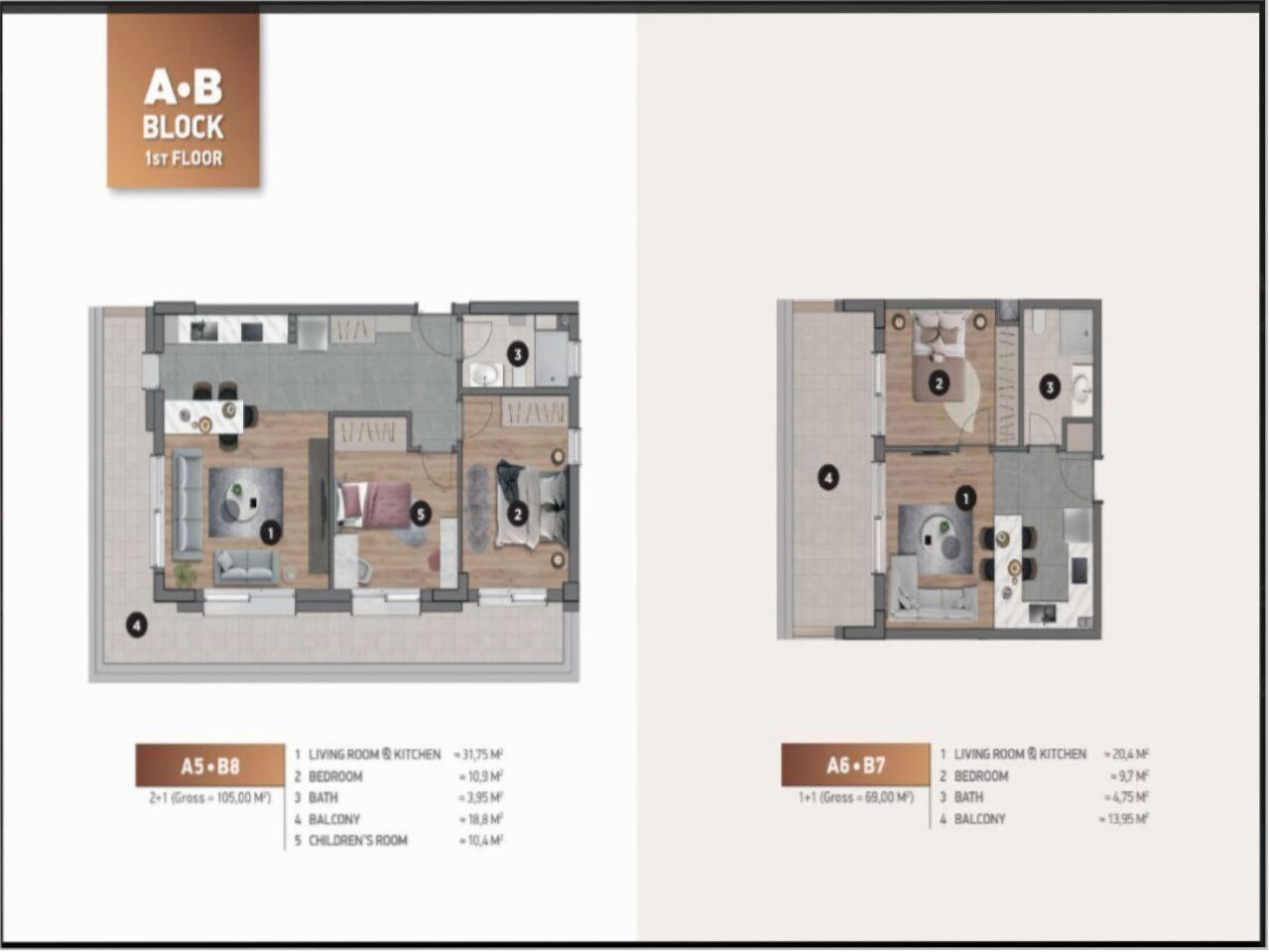 Квартира в Анталии, Турция, 90 м² - фото 5