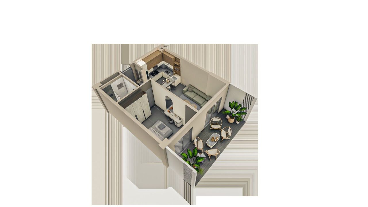 Квартира в Анталии, Турция, 52 м² - фото 5